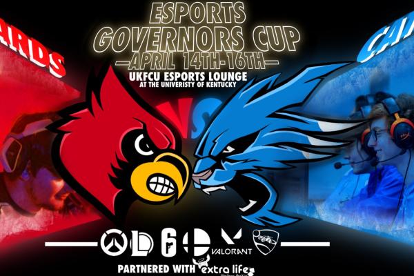 Esports Governors Cup, featuring Overwatch, League of Legends, Rainbow 6, Super Smash Brothers, Valorant and Rocket League