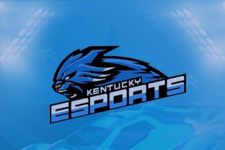 KY Esports Club Logo on Blue Field
