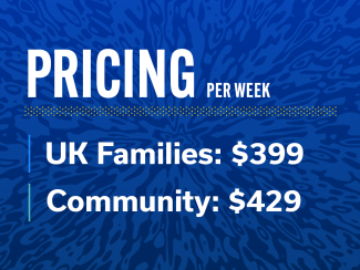 Camp Pricing per Week (Uk Families: $399 & Community $429)