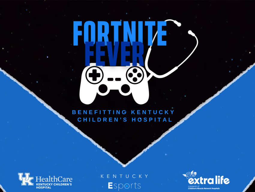 Fortnite Fever logo. Benefitting Kentucky Children's Hospital