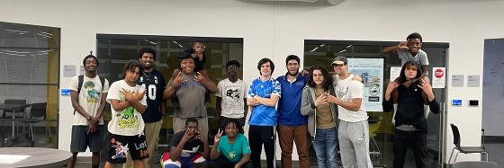 Afrobane with his Dojo Students, the Uchi-Deshi