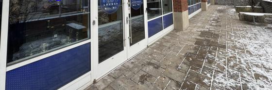 Wide Shot of the Esports Lounge Front Door