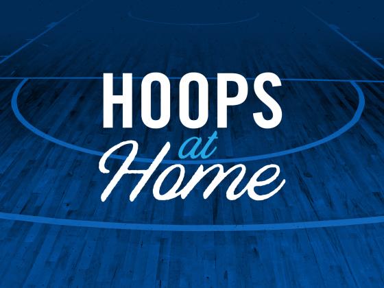 Hoops at Home basketball court.